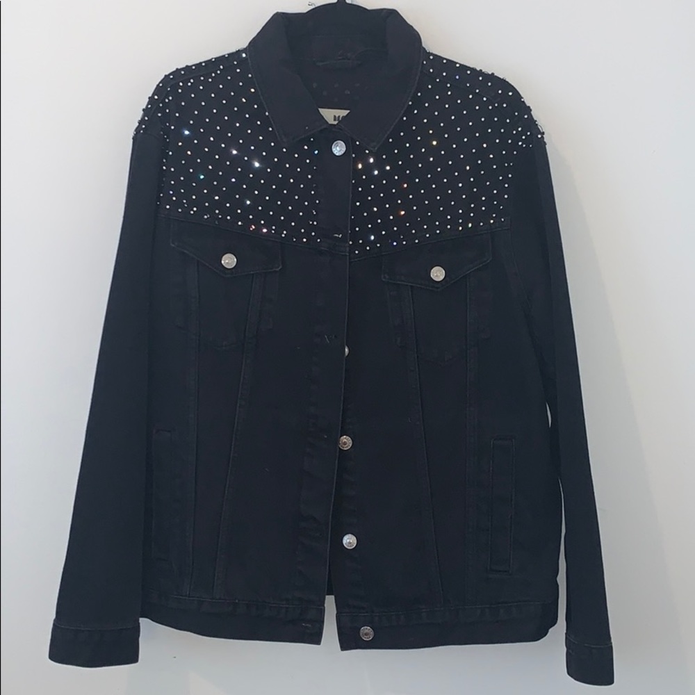 Oversized Embellished Denim Jacket